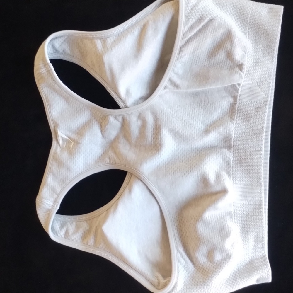Gymshark Vital Seamless 2.0 Light Grey Marl Sports Bra Medium - Large - Picture 7 of 8